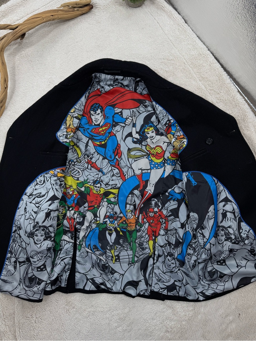 DC Comics Vintage Print Blazer